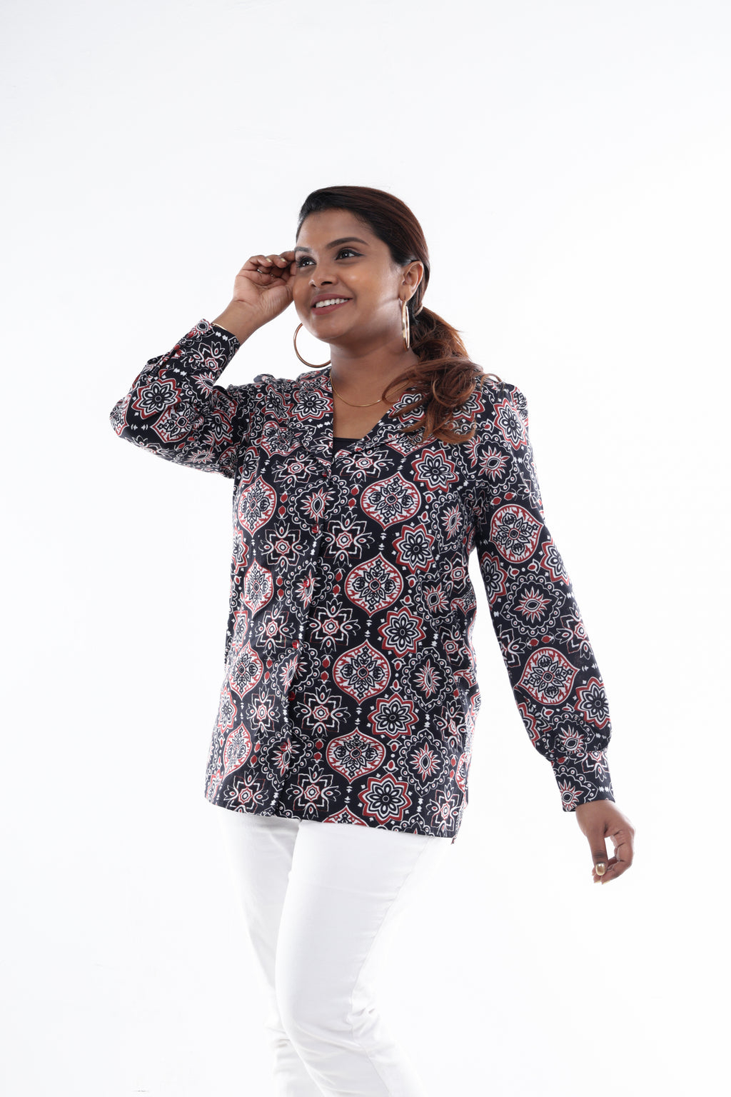 Paisley Print Blouse