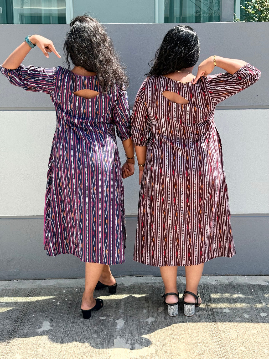 Mandira Stripe Comfort Dress | Cotton Casual Dress With Pockets M–5XL | Plus Size Friendly