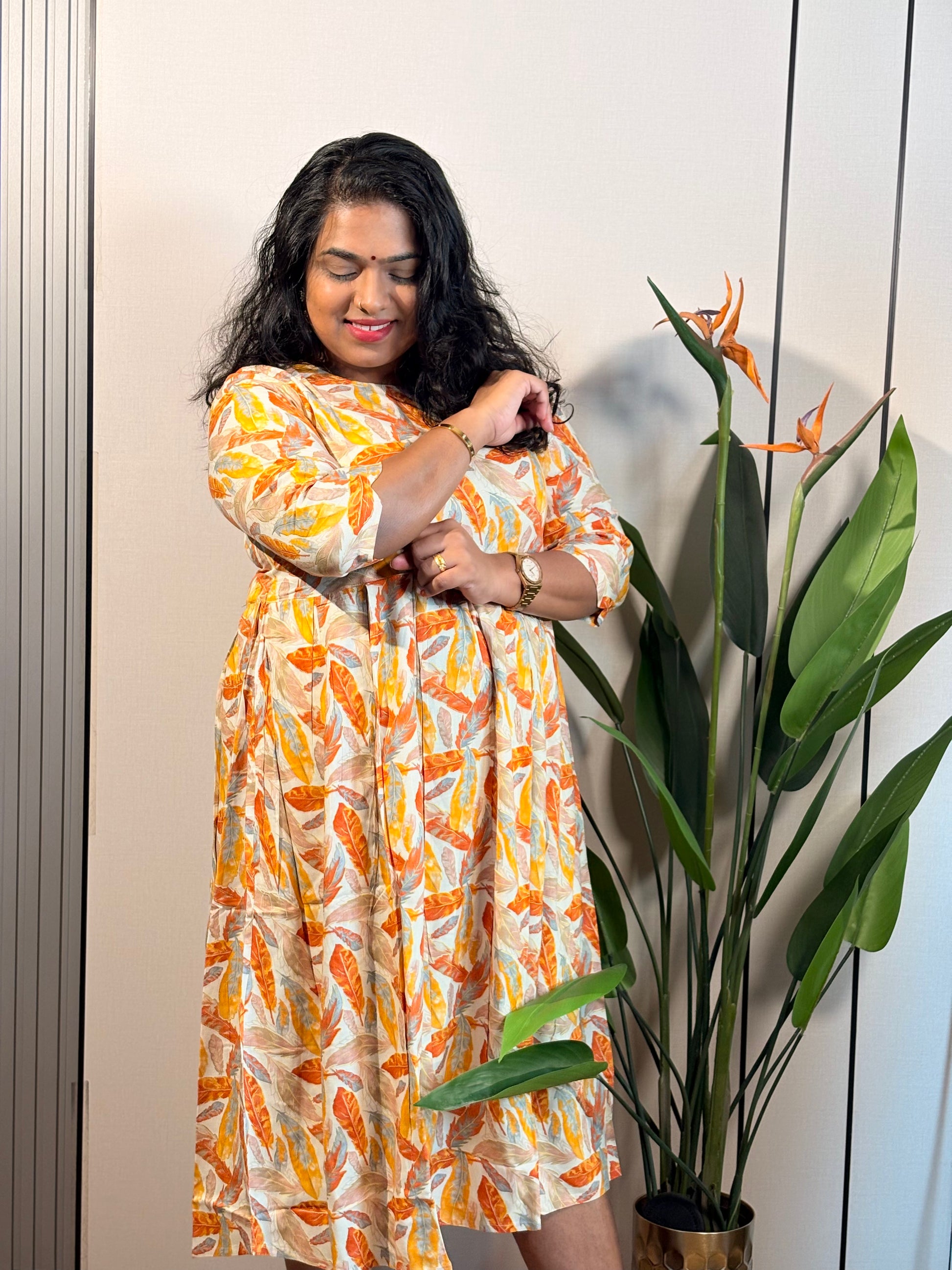 Autumn Leaf Grace Dress