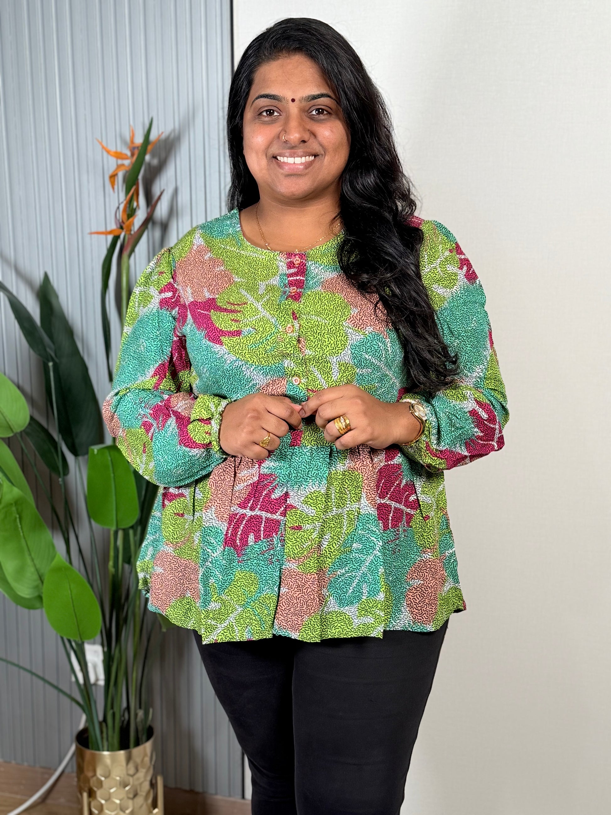Evergreen Peplum Kurthi