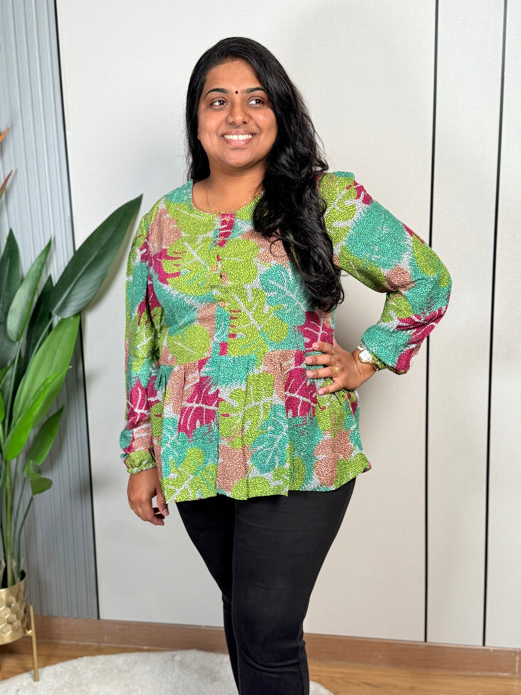 Evergreen Peplum Kurthi